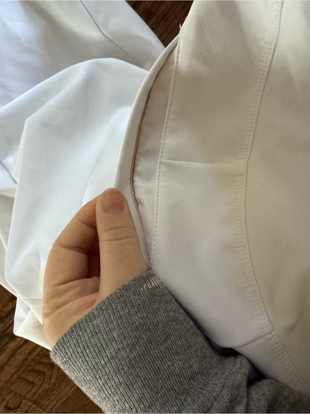 Athleta Endless High Rise Pant Straight Leg Women’s 6 Medium White Slacks Taper - Picture 7 of 8